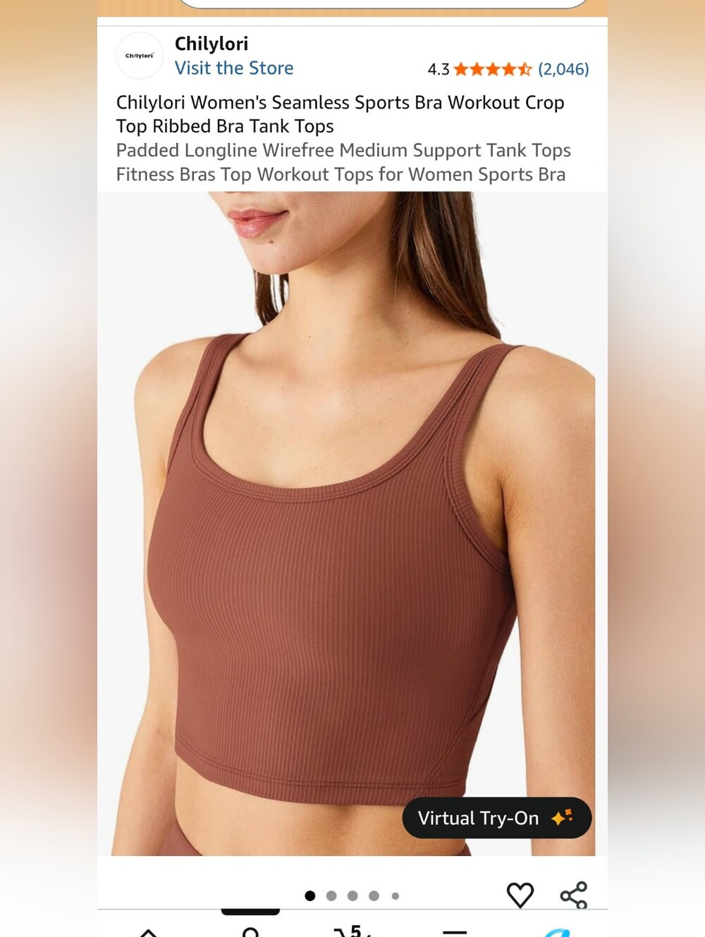 Amazon Workout Crop Tank Bundle Size Small